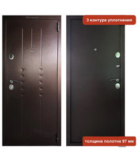 Входная дверь VD 97 мм металл/металл